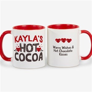 Personalized Kids Valentines Day Hot Cocoa Mug - Red - 50083-R