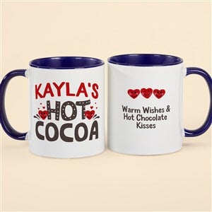 Personalized Kids Valentines Day Hot Cocoa Mug - Blue - 50083-BL