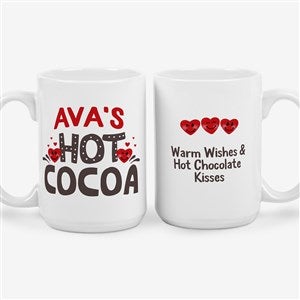 Personalized Kids Valentines Day Hot Cocoa Mug - Large - 50083-L