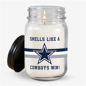 NFL Dallas Cowboys Personalized Farmhouse Candle Jar - 50130