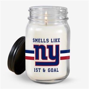 NFL New York Giants Personalized Farmhouse Candle Jar - 50134