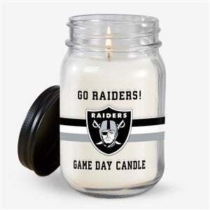 NFL Las Vegas Raiders Personalized Farmhouse Candle Jar - 50136