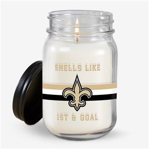 NFL New Orleans Saints Personalized Farmhouse Candle Jar - 50141