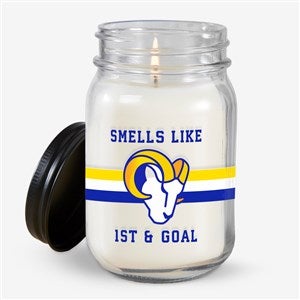 NFL Los Angeles Rams Personalized Farmhouse Candle Jar - 50154