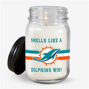 NFL Miami Dolphins Personalized Farmhouse Candle Jar - 50155