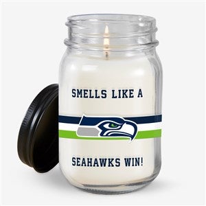 NFL Seattle Seahawks Personalized Farmhouse Candle Jar - 50157
