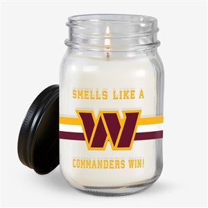 NFL Washington Commanders Personalized Farmhouse Candle Jar - 50160