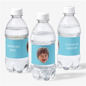 Photo Face Cutout Personalized Water Bottle Labels-1 Photo - 50307