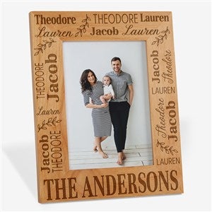 Classic Family Repeating Name Personalized Picture Frame- 5 x 7 - 50309-M