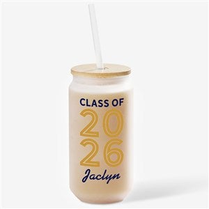 Graduating Class Personalized Frosted Iced Coffee Tumbler - 50356