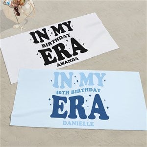 In My Birthday Era Personalized 30x60 Beach Towel - 50395