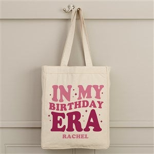 In My Birthday Era Personalized Canvas Tote Bag- 14 x 10 - 50399-S