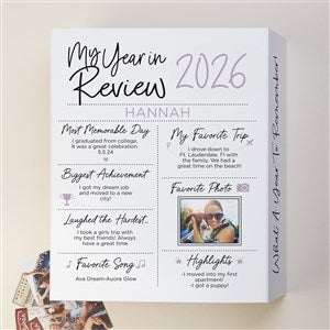 Year in Review Personalized Keepsake Memory Box - 12x15 - 50487-L