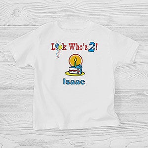 Personalized Toddler Birthday T-Shirt - Birthday Boy or Girl - 5049-TT