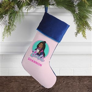 Barbie™ Holiday Personalized Blue Stockings - 50510-BL