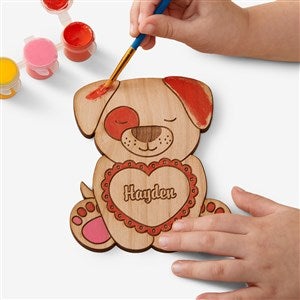 Valentines Day Personalized Wooden Paintable Toy - 50528