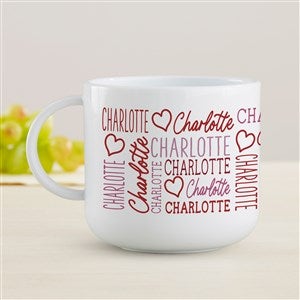 Repeating Name Heart Personalized Kids Mug - 50579-M
