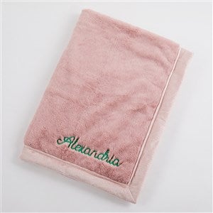 Embroidered Kids Receiving Blanket 30x40quot; in Ballet Slipper Pink - 50636