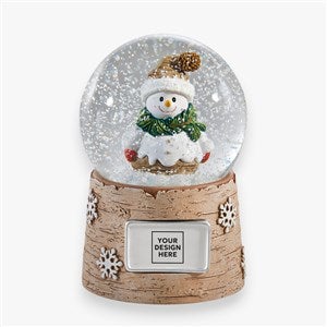 Personalized Logo Snowman Snow Globe - 50656