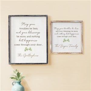 Irish Door Blessing Personalized Frame Wall Art