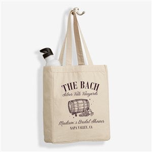 Social Club Personalized Canvas Tote Bag- 14 x 10 - 50778