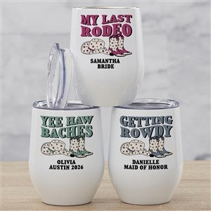Western Wedding Personalized Insulated Wine Tumbler - 50797