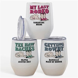 Western Wedding Personalized Insulated Wine Tumbler - 50797