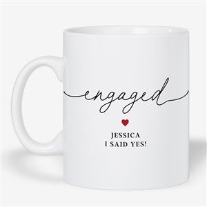 Engagment Script Personalized 30 oz. Oversized Coffee Mug - 50814