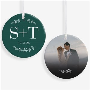 Their Initials Personalized Ornament- 2.85 Glossy - 2 Sided - 50826-2S