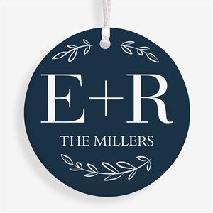 Their Initials Personalized Ornament- 2.85 Glossy - 1 Sided - 50826-1S