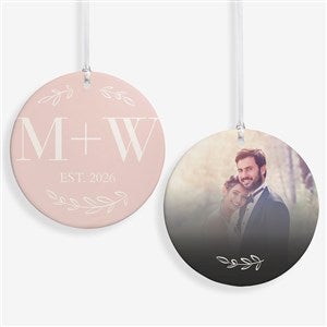 Their Initials Personalized Ornament- 3.75 Matte - 2 Sided - 50826-2L