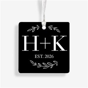 Their Initials Personalized Ornament- 2.75 Metal - 1 Sided - 50826-1M