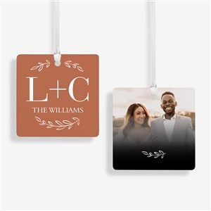 Their Initials Personalized Ornament- 2.75 Metal - 2 Sided - 50826-2M