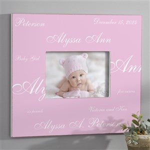 New Arrival Personalized Baby Frame - 5x7 Wall - Solid - 5108-SW