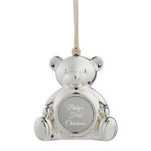 Engraved Teddy Bear Locket Ornament - 51144