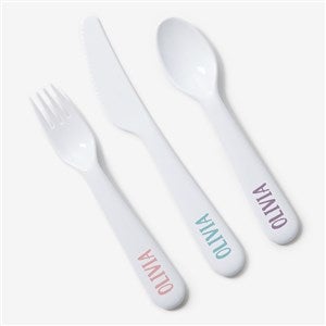 Photo Phrase Personalized Kids 3pc Utensil Set - 51244-U