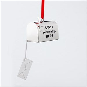 Engraved Letters to Santa Mailbox Ornament - 51309