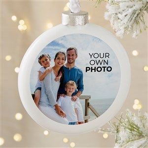 Your Own Photo Personalized Slim Globe Ornament - 51453