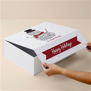 Snowman Repeating Name Personalized Christmas Keepsake Box - 12x15 - 51500-L