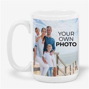 Your Own Photo Personalized Coffee Mug 15 oz.- White - 51553-L