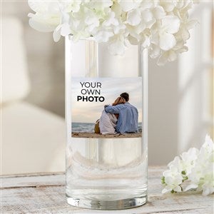 Your Own Photo Personalized Cylinder Glass Vase - 51569