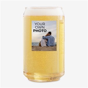 Your Own Photo Personalized 16oz. Beer Can Glass - 51576-B