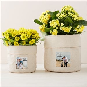 Your Own Photo Personalized Canvas Flower Planter- 5x6 - 51584-S