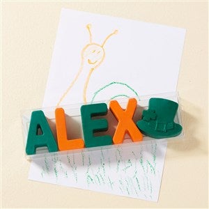 St. Pattys Name Personalized Crayons - 6-9 Letters - 51817D-L