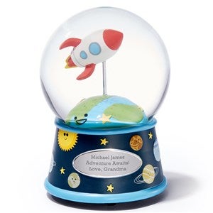 Engraved Outer Space Musical Snow Globe - 51842