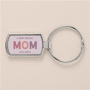 Glad Youre Our Mom Personalized Photo Charm Keychain - Rectangle - 51876-K