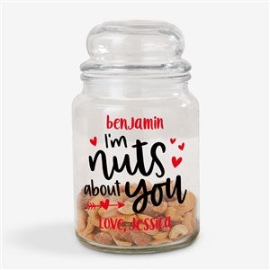 Nuts About You Personalized Candy Jar - 51927