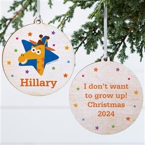 Toys R Us® Geoffrey Personalized Christmas Ornament- 3.75 Wood - 2 Sided - 51940-2W