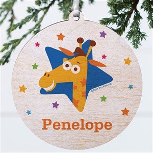 Toys R Us® Geoffrey Personalized Christmas Ornament- 3.75 Wood - 1 Sided - 51940-1W