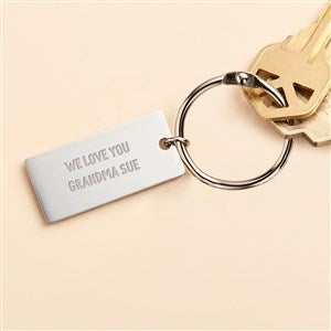Family Forever Engraved Keychain - Large Rectangle - 51952